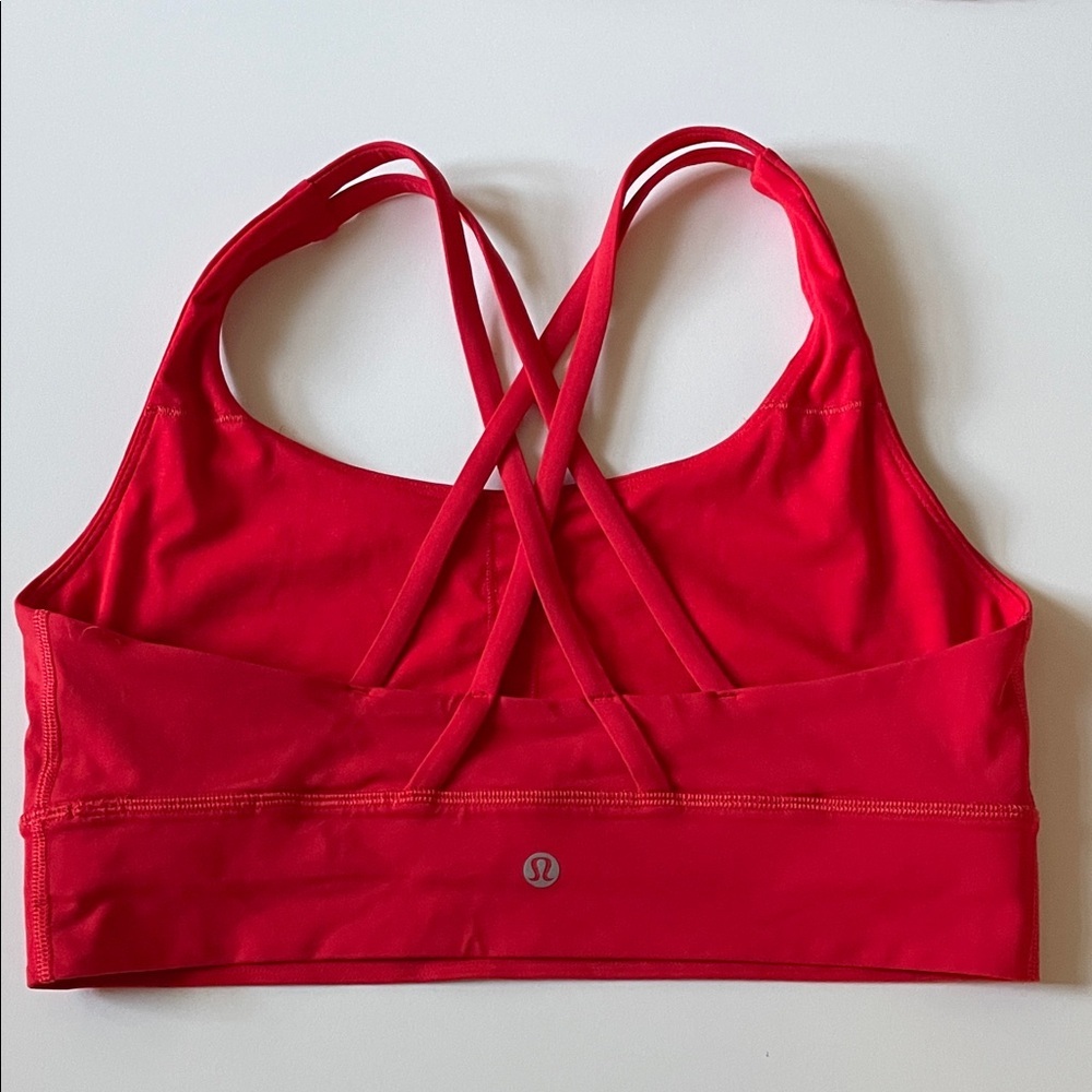 Lululemon athletica Size 10 Vibrant Red Sports Bra - Picture 2 of 3